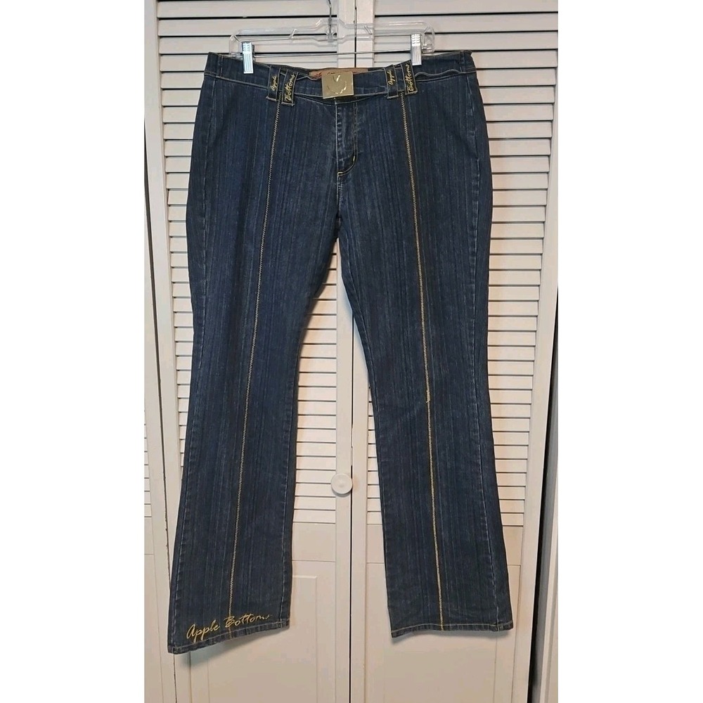 Vintage‎ Apple Bottom Y2K  JEANS BY NELLY SIZE SIZE 13/14 39x34 EUC
